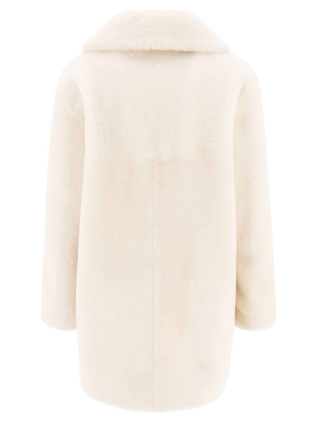 Reversibile Shearling Coat Coats White