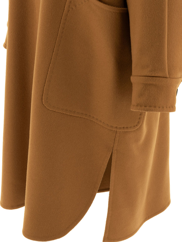 Oversize Coat In Cashmere Coats Brown