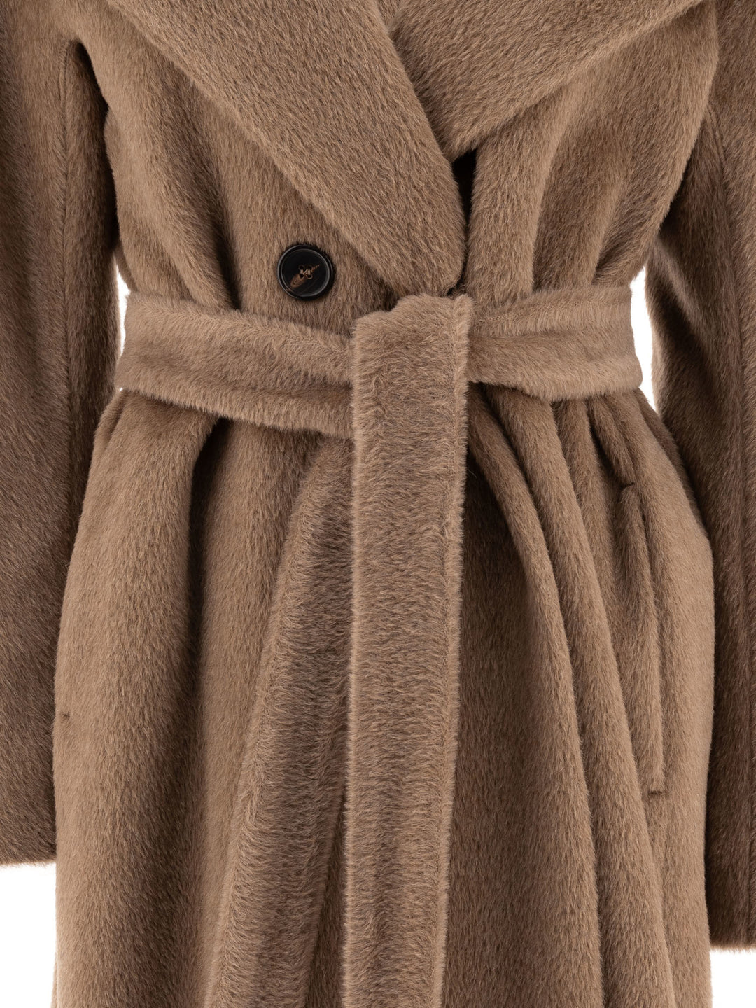 Alpaca And Wool Belted Coat Coats Brown