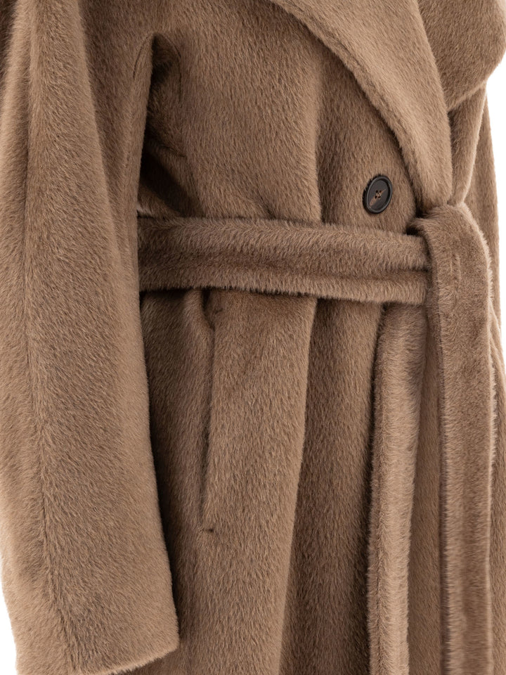 Alpaca And Wool Belted Coat Coats Brown