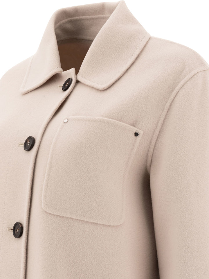 Wool Short Coat Coats Beige