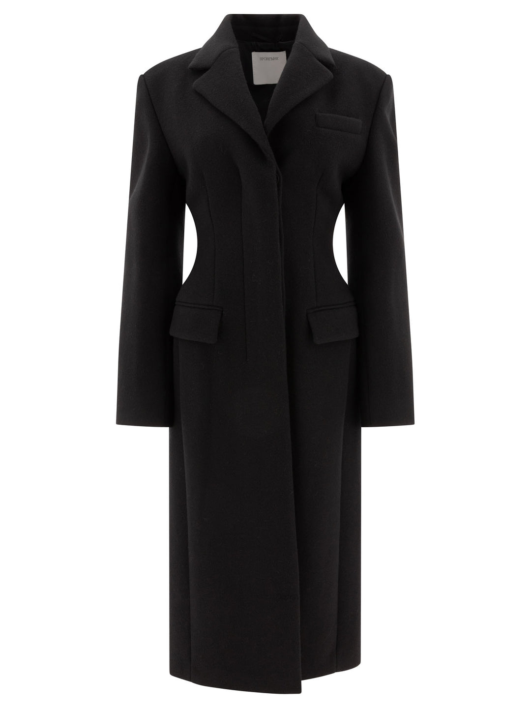 Cashmere-Blend Coat Coats Black