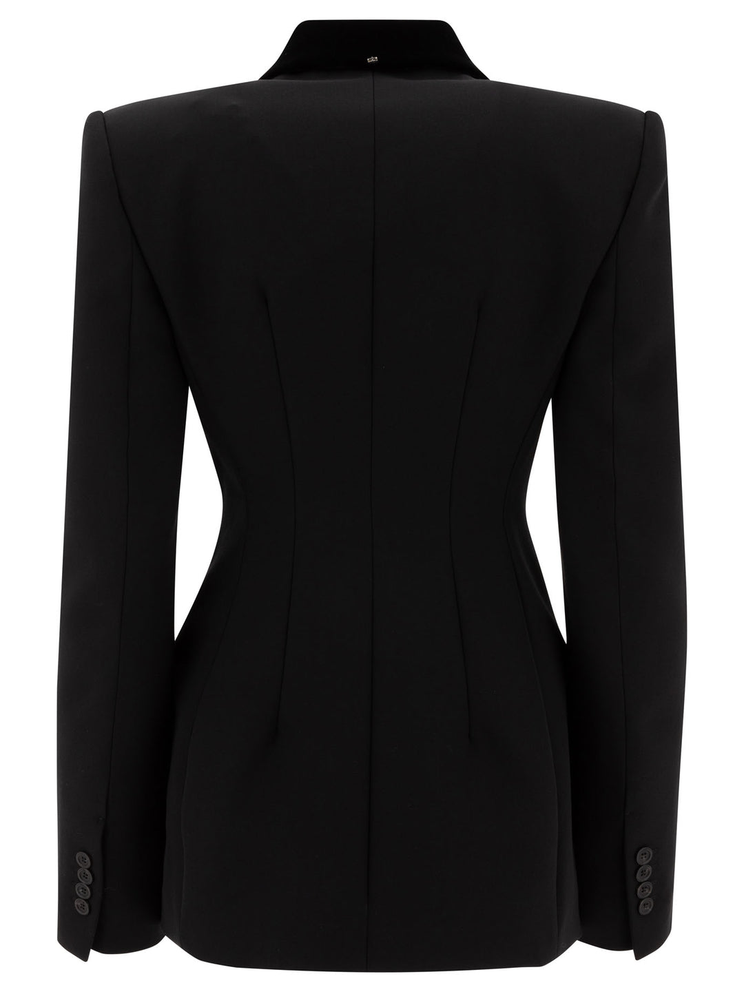 Tailored Blazer In Technical Wool Jackets Black