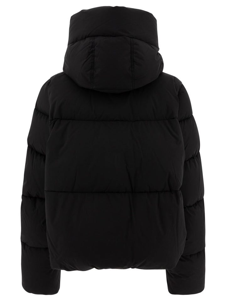 Oversize Down Jacket In Waterproof Fabric Jackets Black