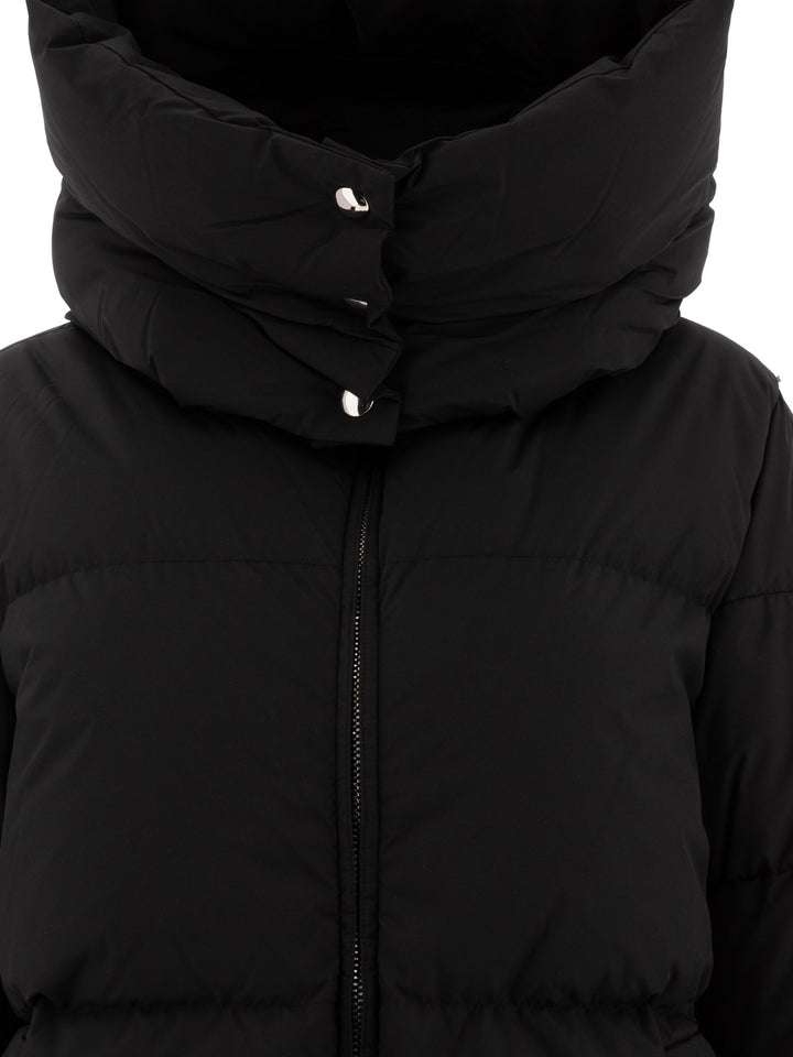 Oversize Down Jacket In Waterproof Fabric Jackets Black