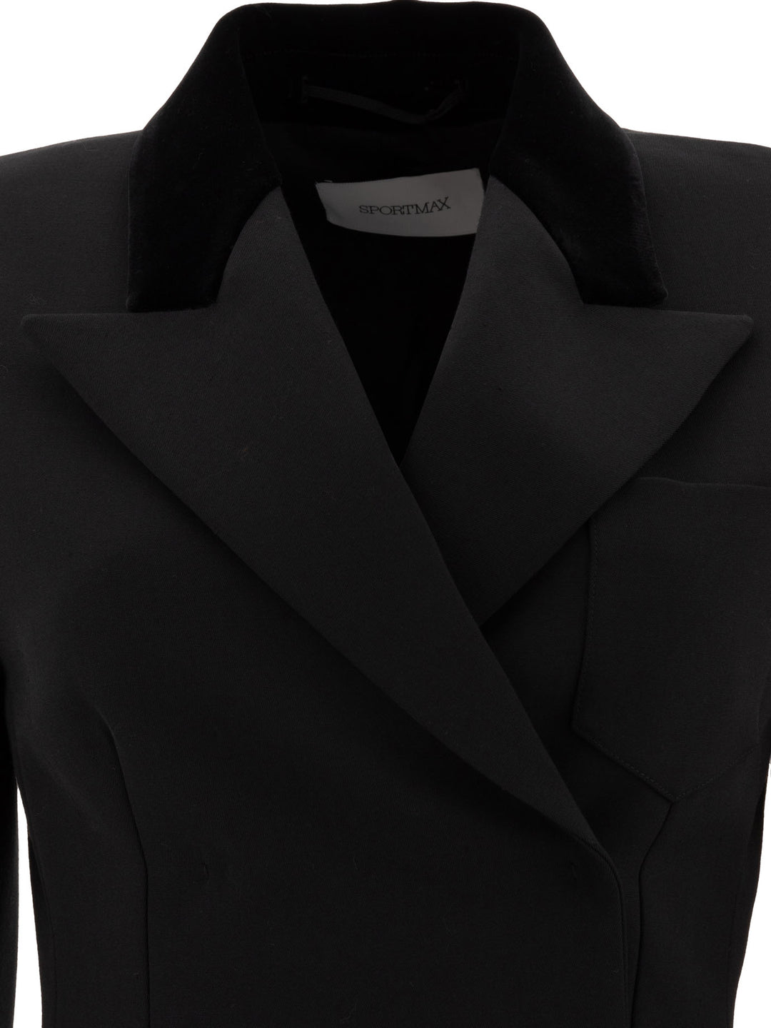 Tailored Blazer In Technical Wool Jackets Black