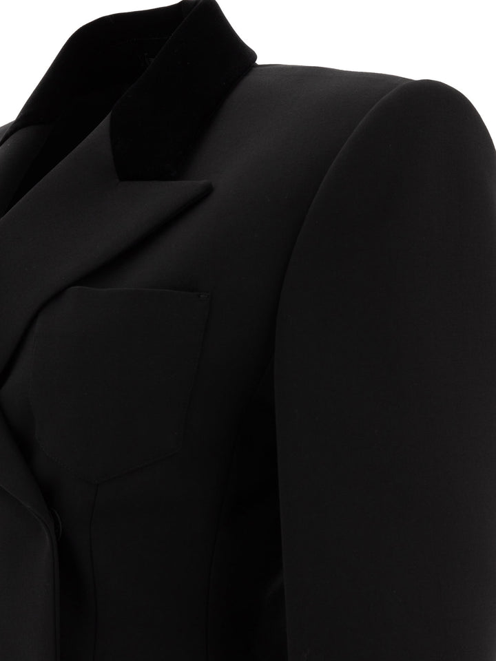 Tailored Blazer In Technical Wool Jackets Black