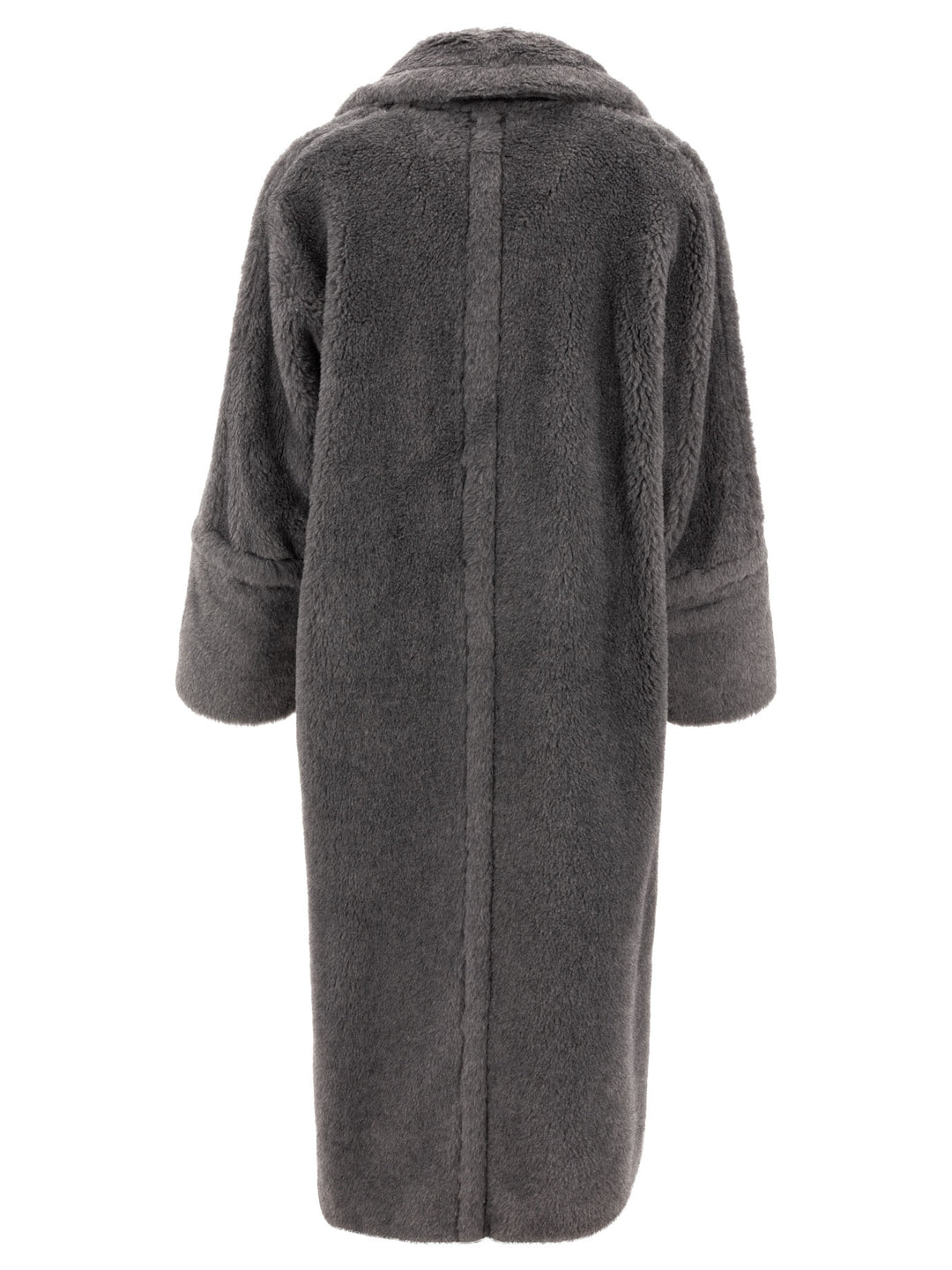 Oversized Teddy Coat In Wool And Alpaca Coats Grey