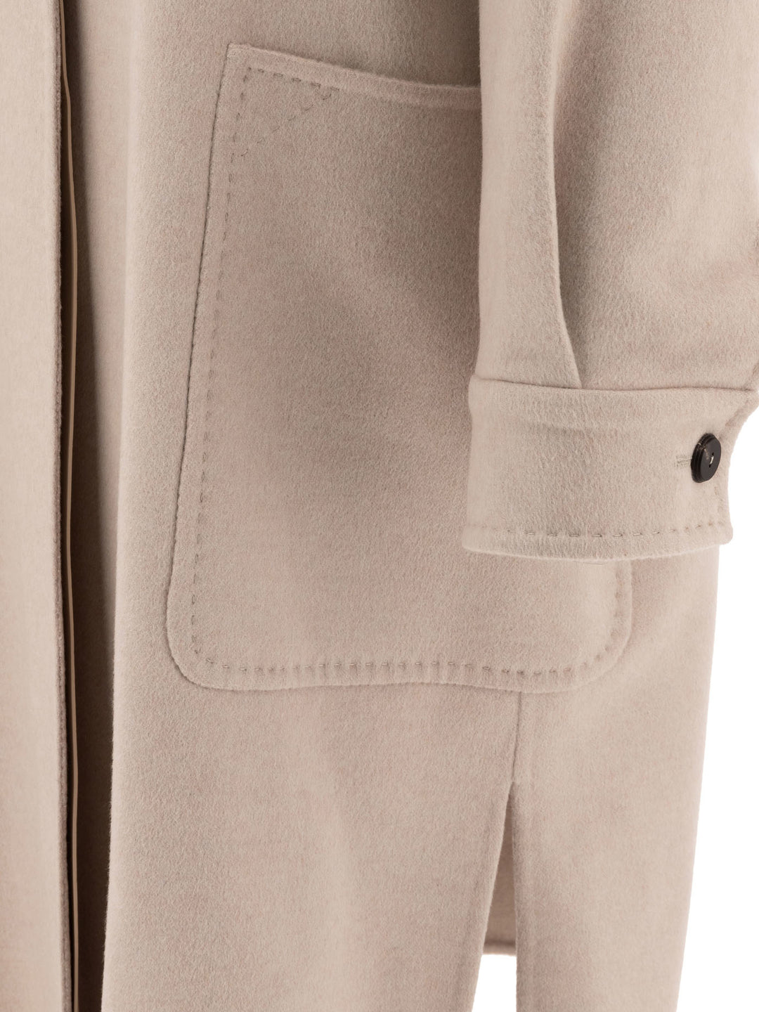 Oversize Coat In Cashmere Coats Beige