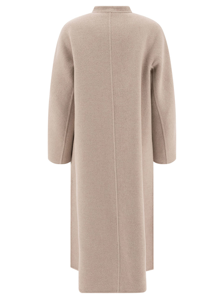 Flared Double Cashmere Coat Coats Beige