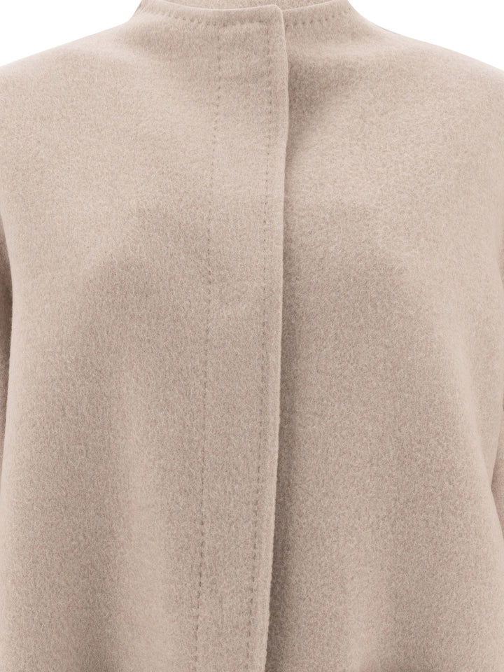 Flared Double Cashmere Coat Coats Beige