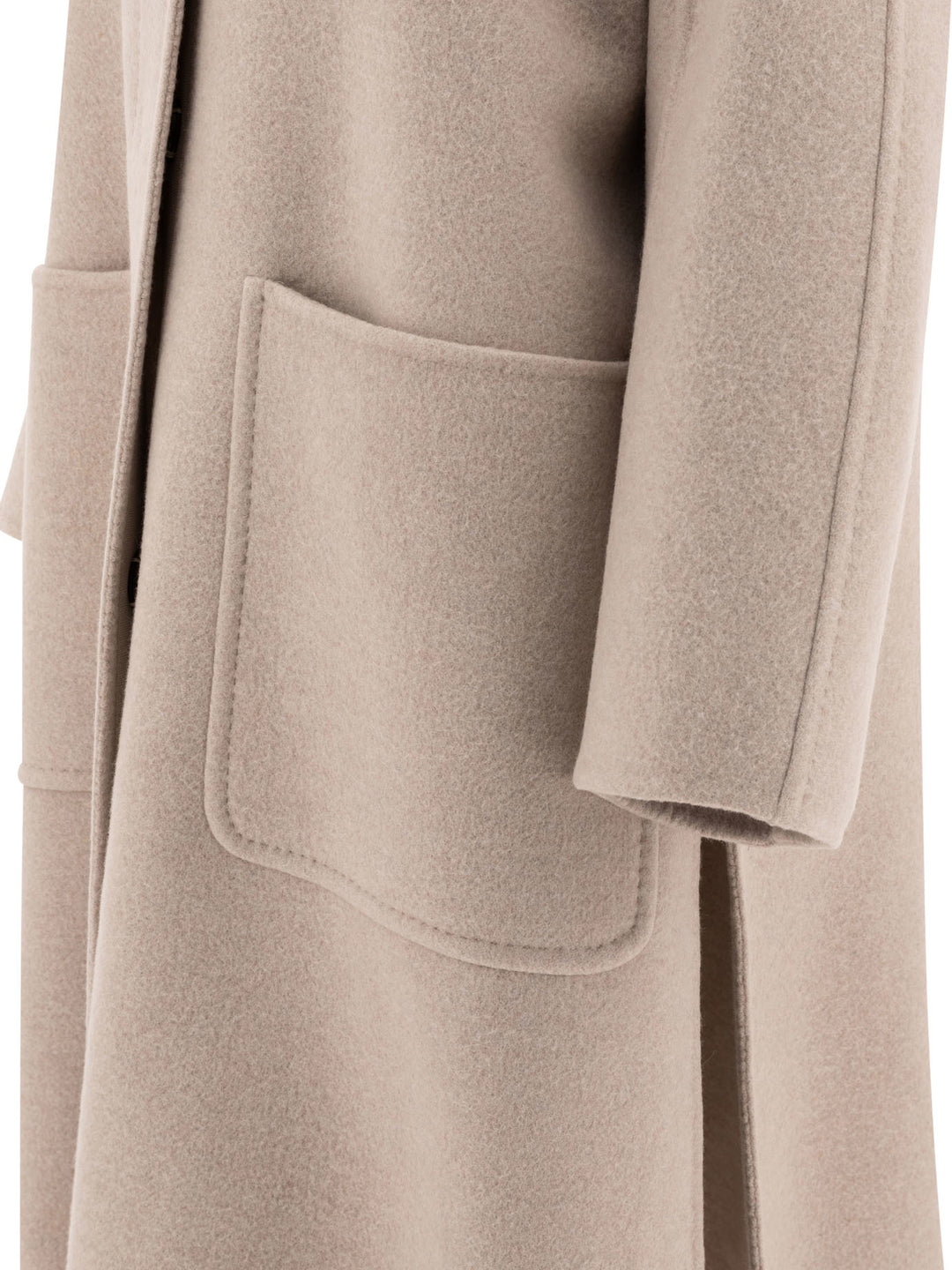 Flared Double Cashmere Coat Coats Beige