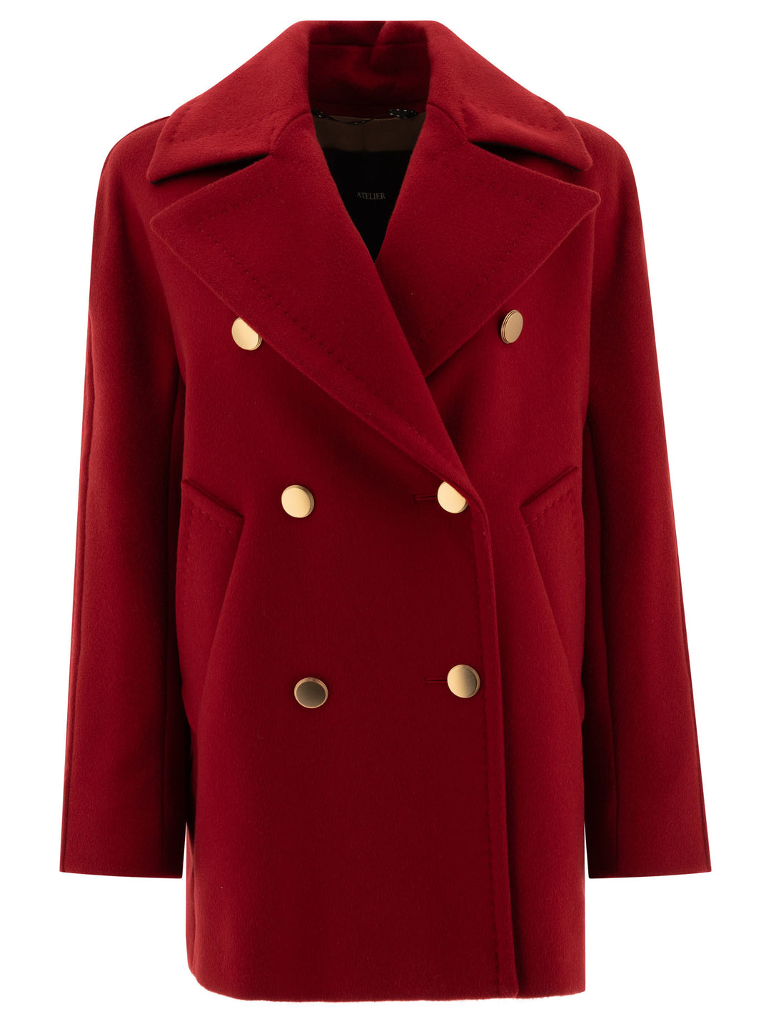 Double Cashmere Coat Coats Red