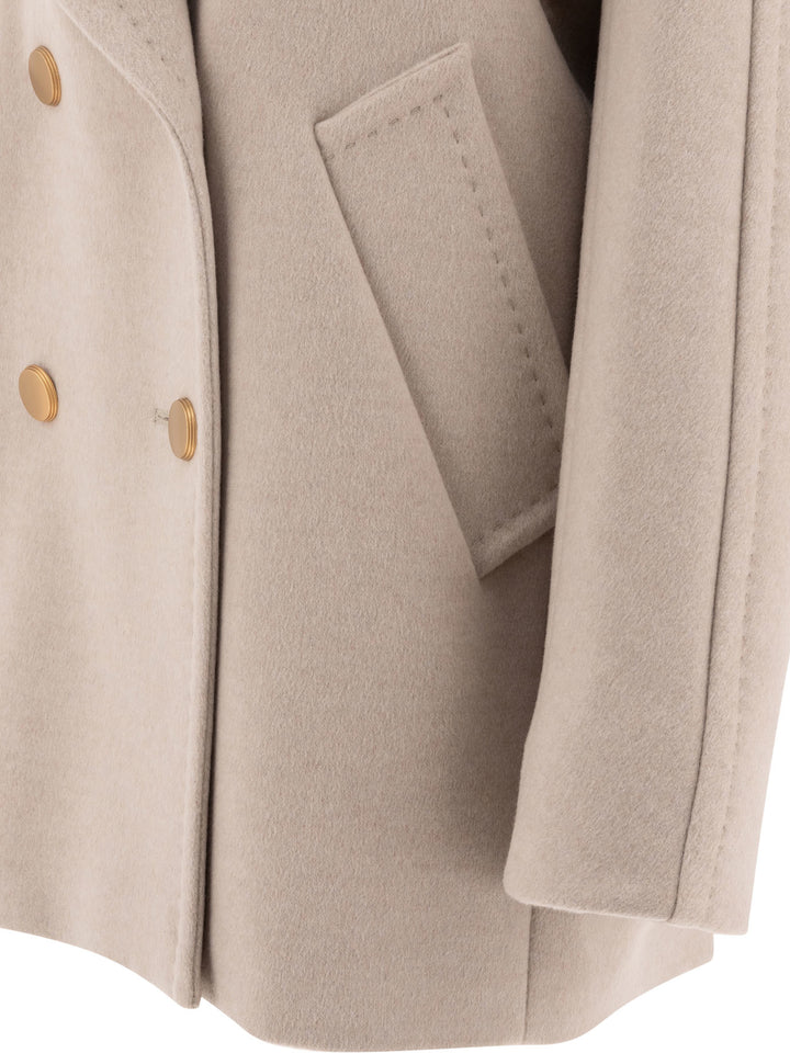 Double Cashmere Coat Coats Beige