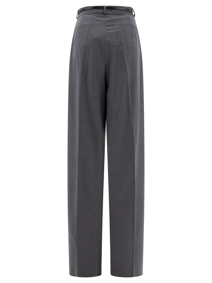 Oversized Stretch Wool Trousers Grey