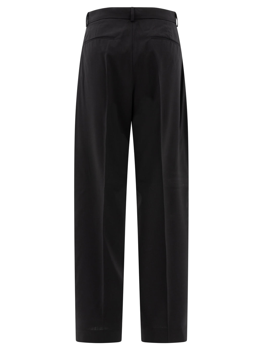 Oversize  In Stretch Wool Trousers Black