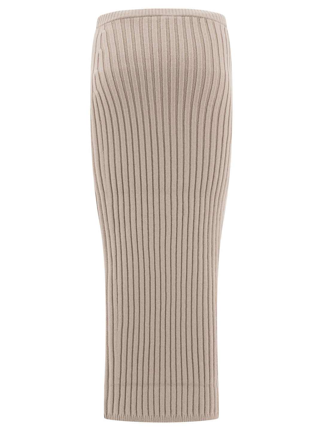 Wool And Cashmere Knit Skirt Skirts Beige