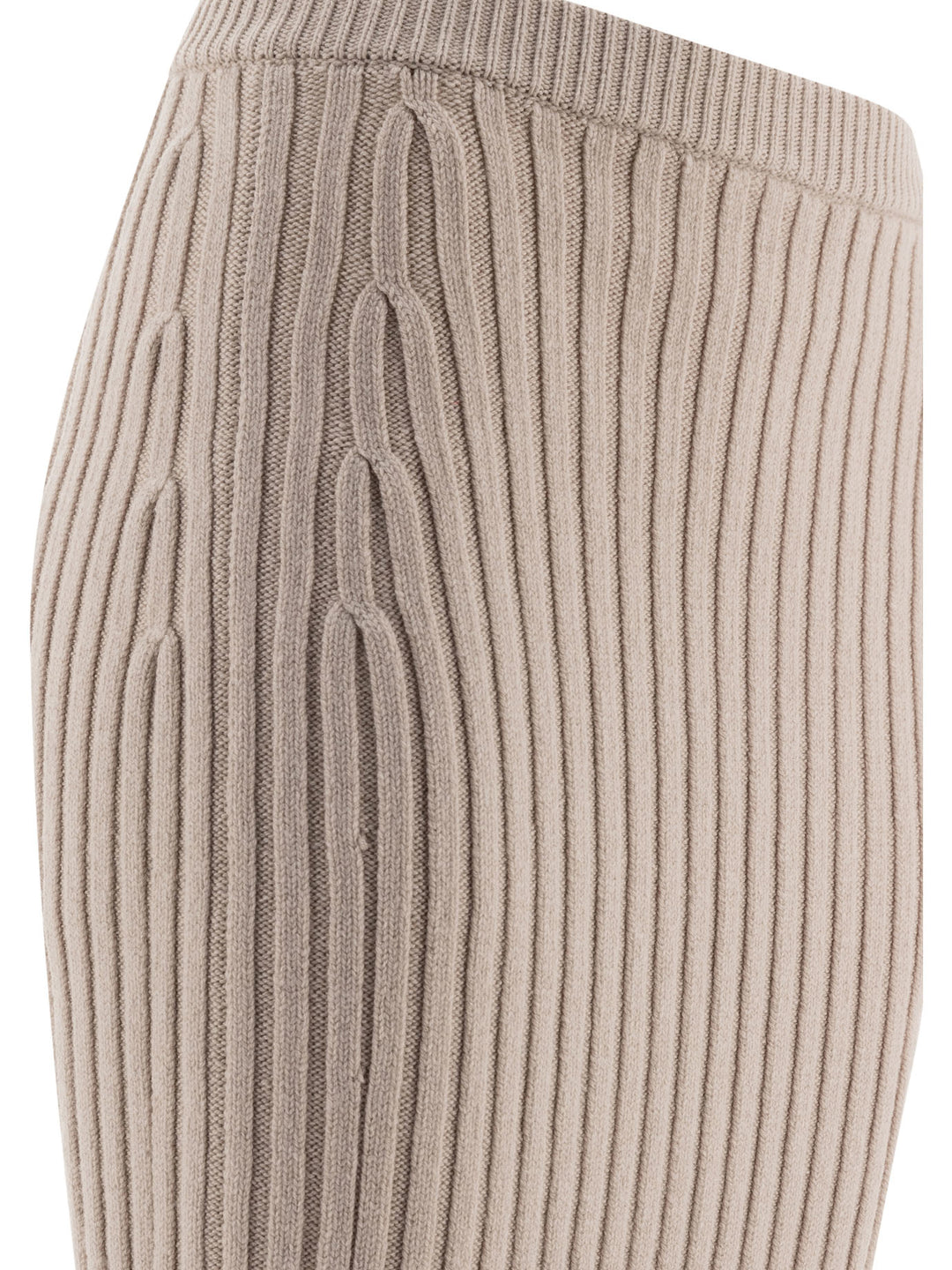 Wool And Cashmere Knit Skirt Skirts Beige