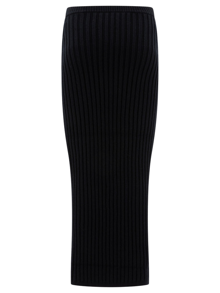 Wool And Cashmere Knit Skirt Skirts Black