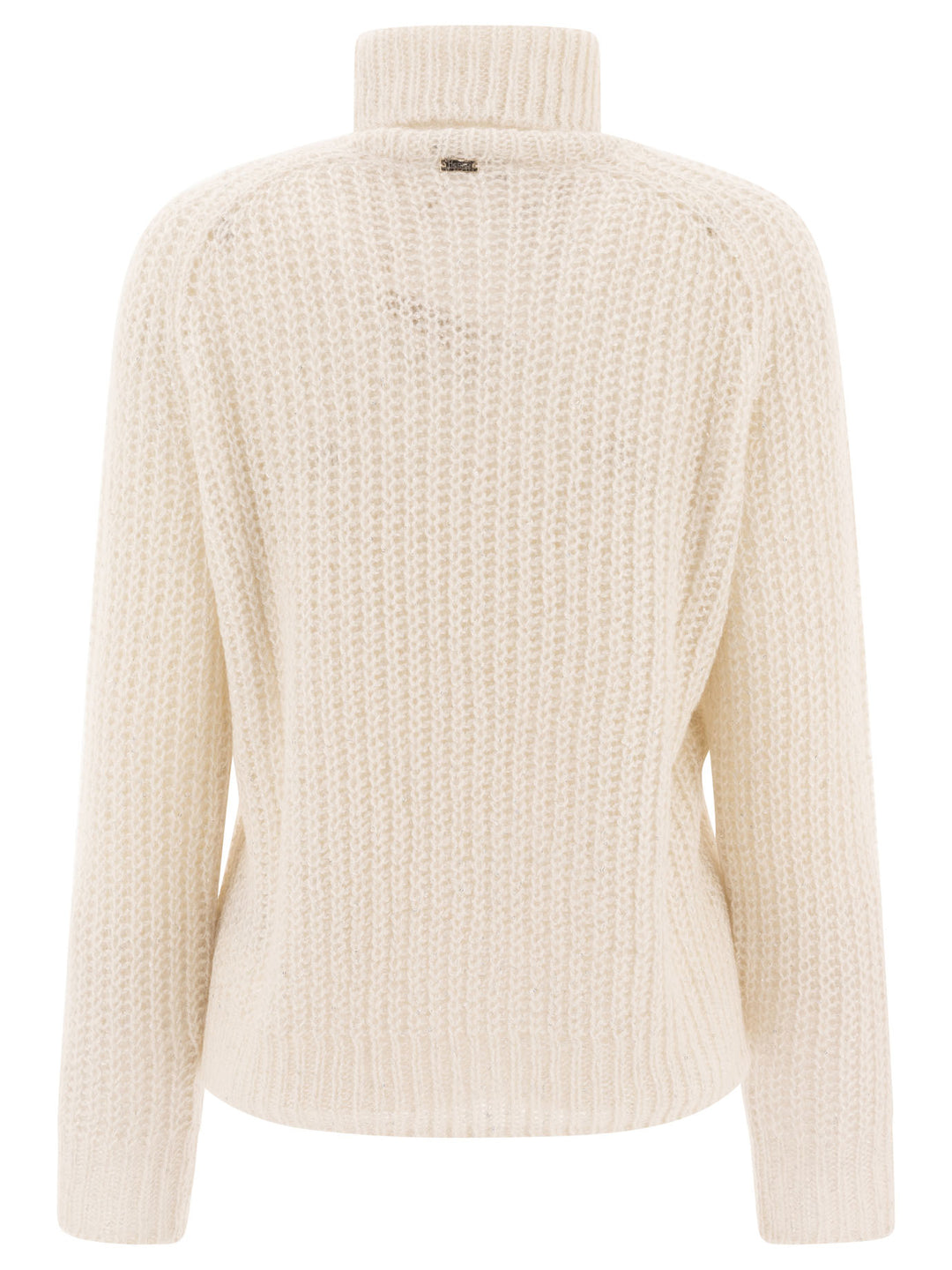 Alpaca And Lurex Turtleneck Sweater Knitwear White