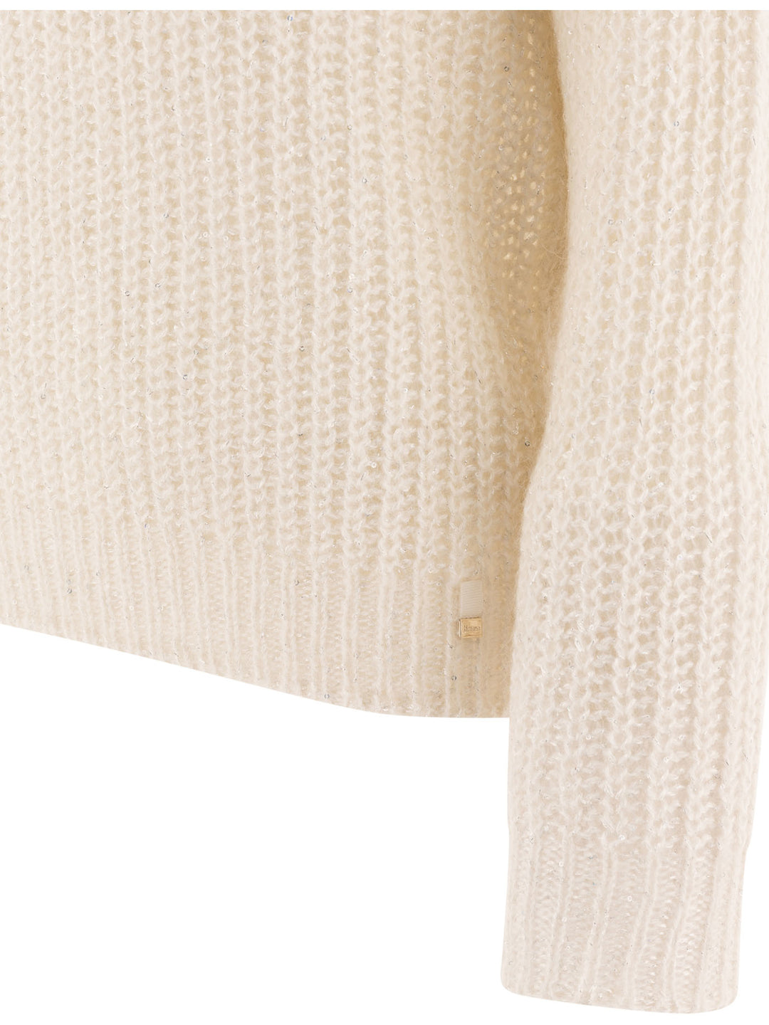 Alpaca And Lurex Turtleneck Sweater Knitwear White