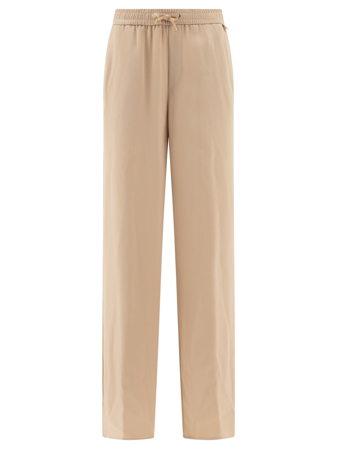 Satin Trousers Beige