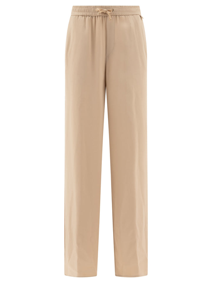 Satin Trousers Beige