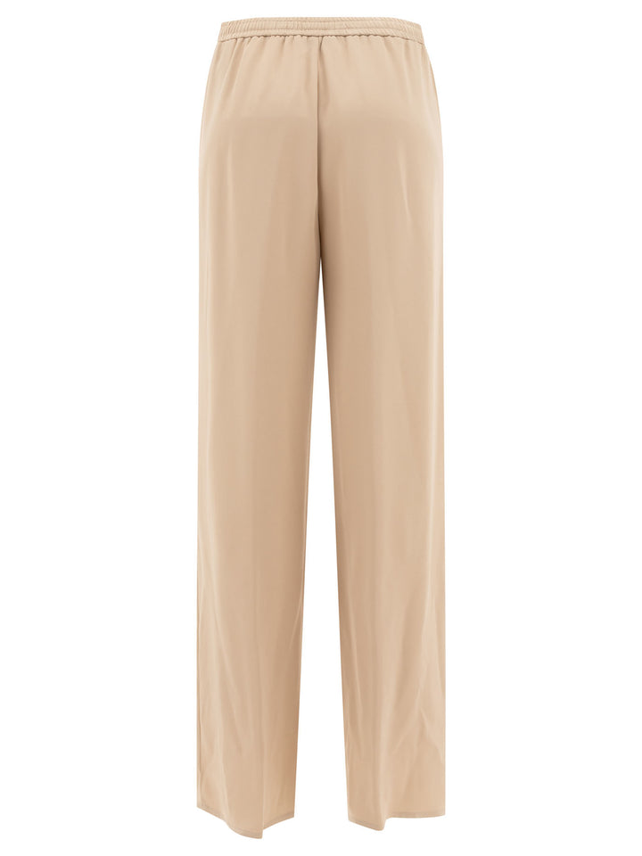 Satin Trousers Beige