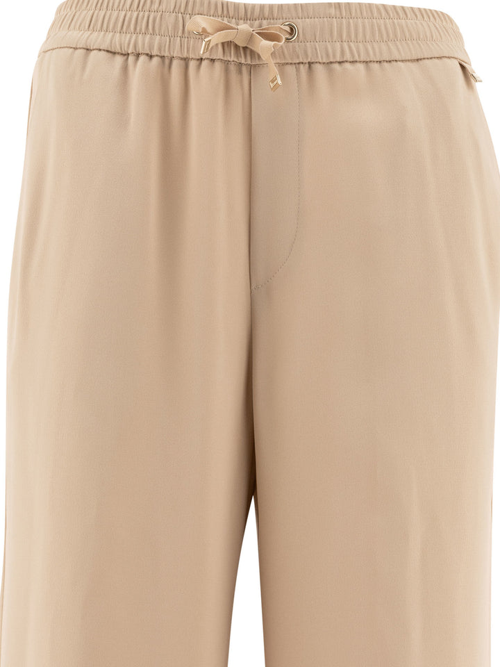 Satin Trousers Beige