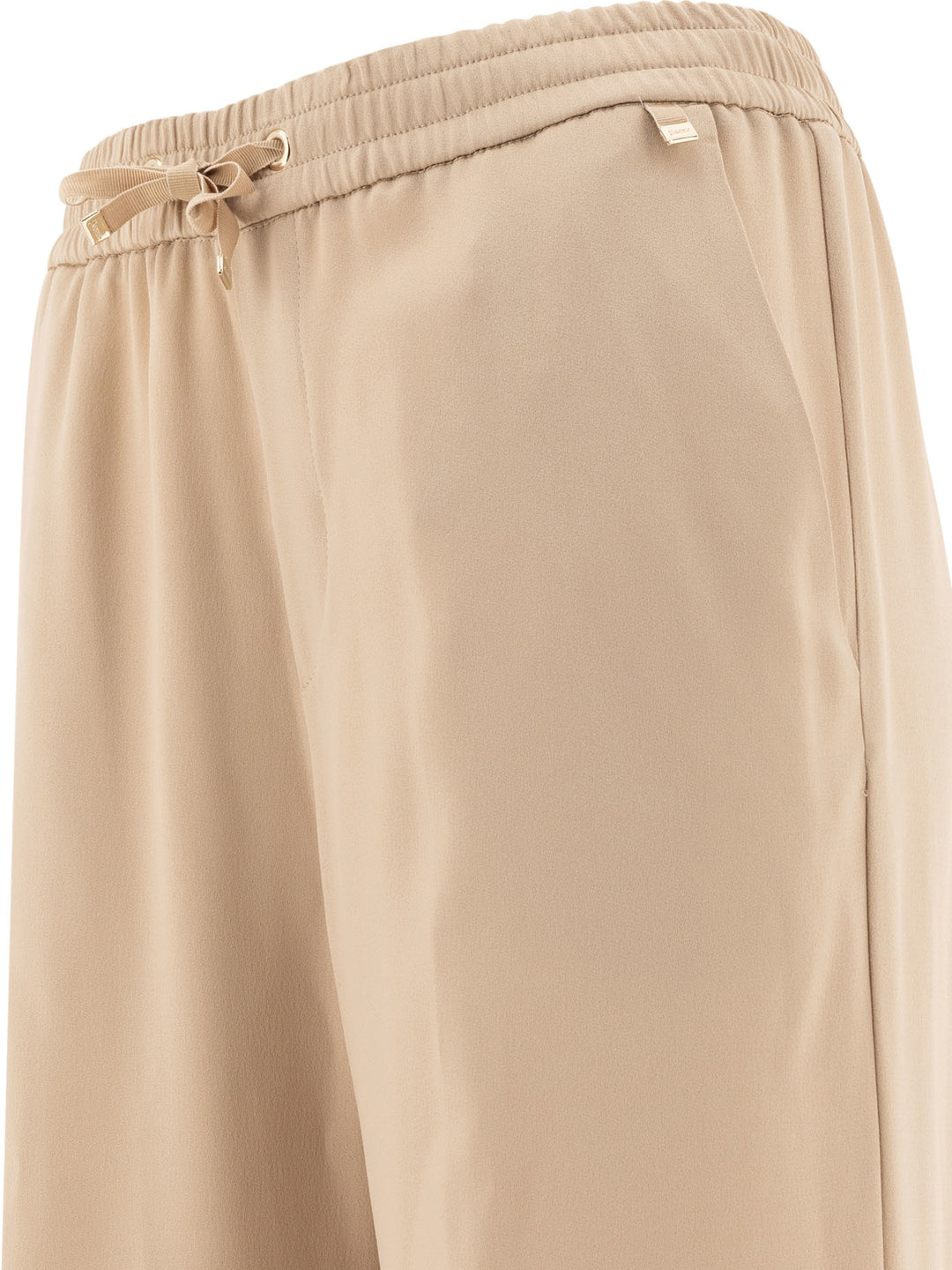 Satin Trousers Beige