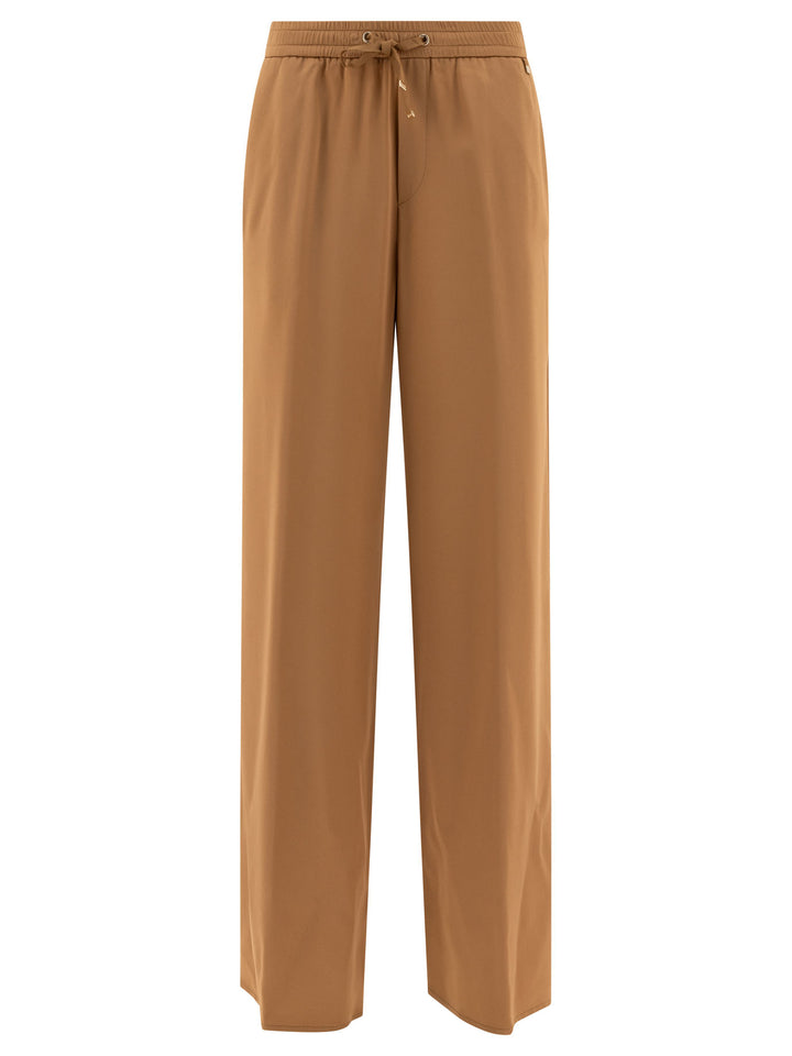 Satin Trousers Beige