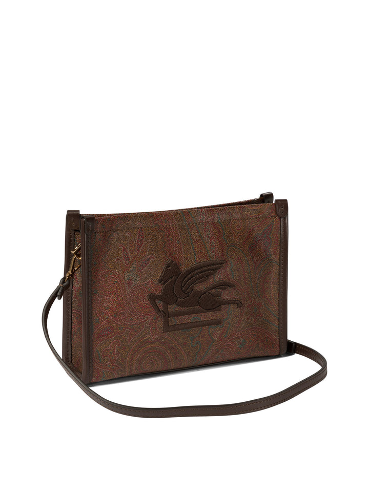 Paisley Pegaso Shoulder Bags Bordeaux