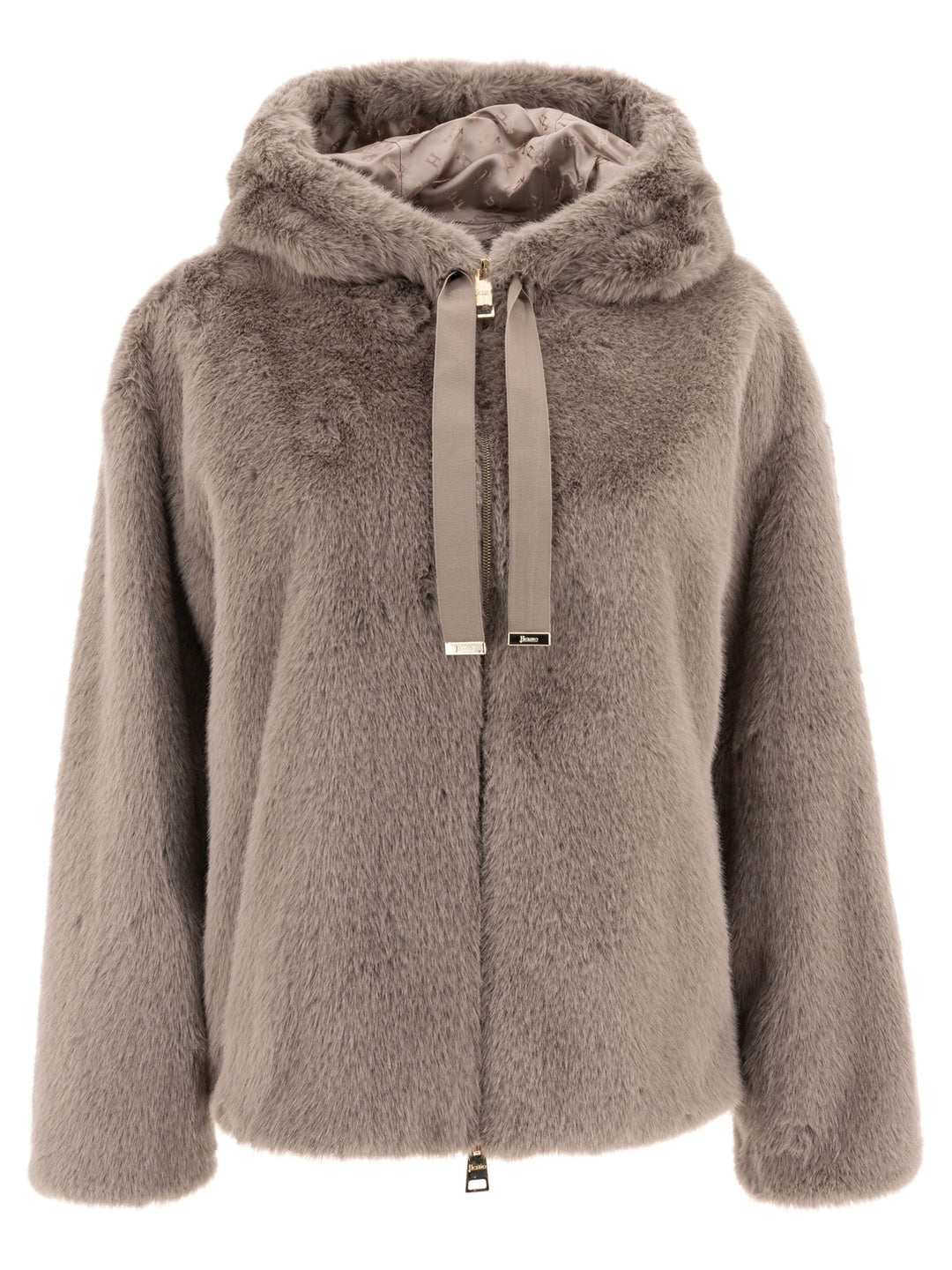 Faux Mink Fur Coats Grey