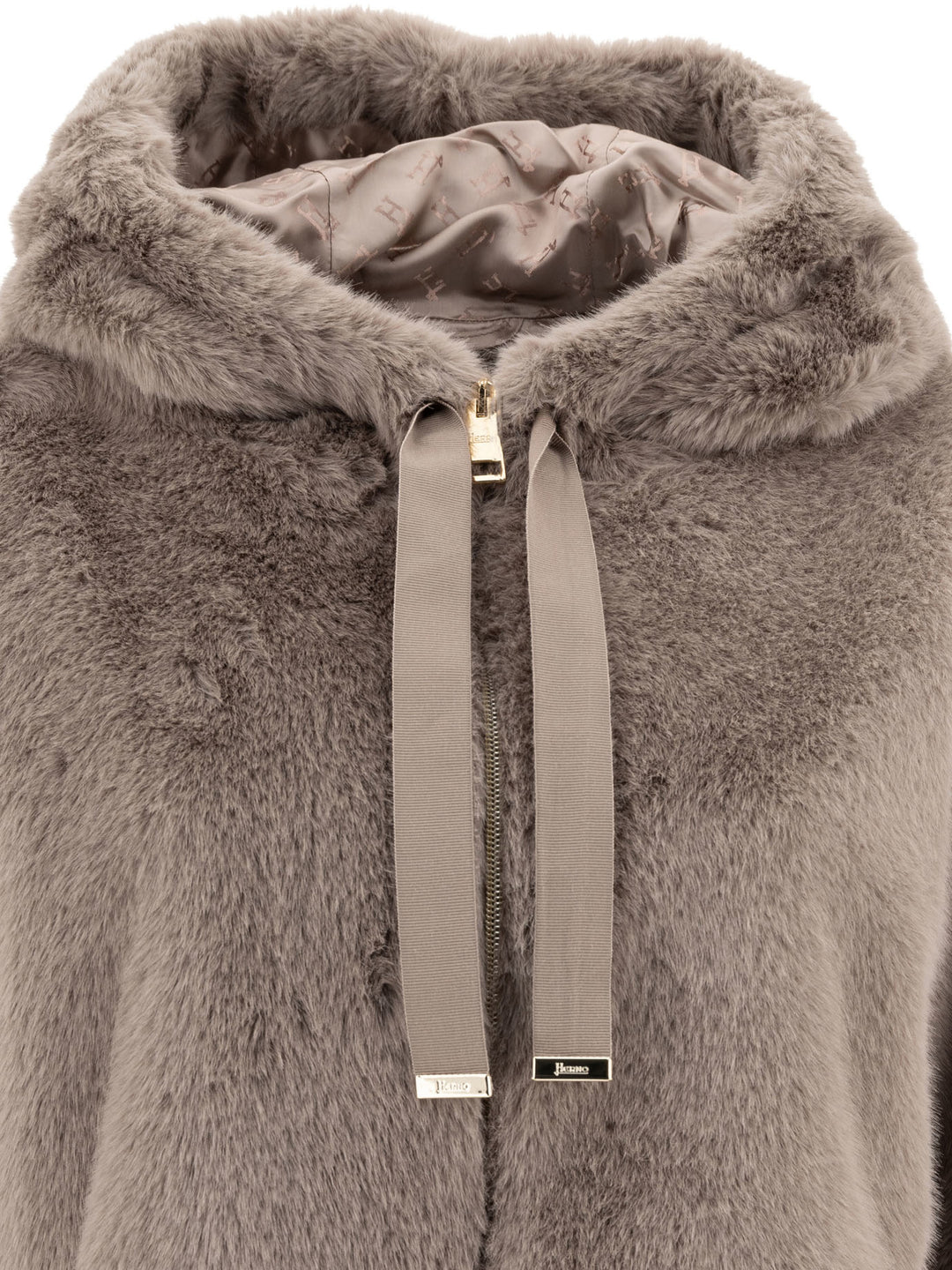 Faux Mink Fur Coats Grey