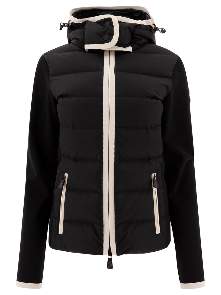 Down Jacket With Contrasting Details Jackets Black