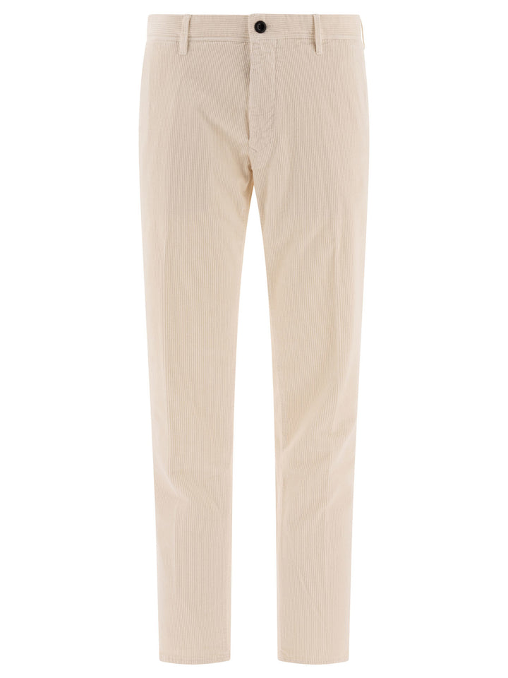 Corduroy Trousers White