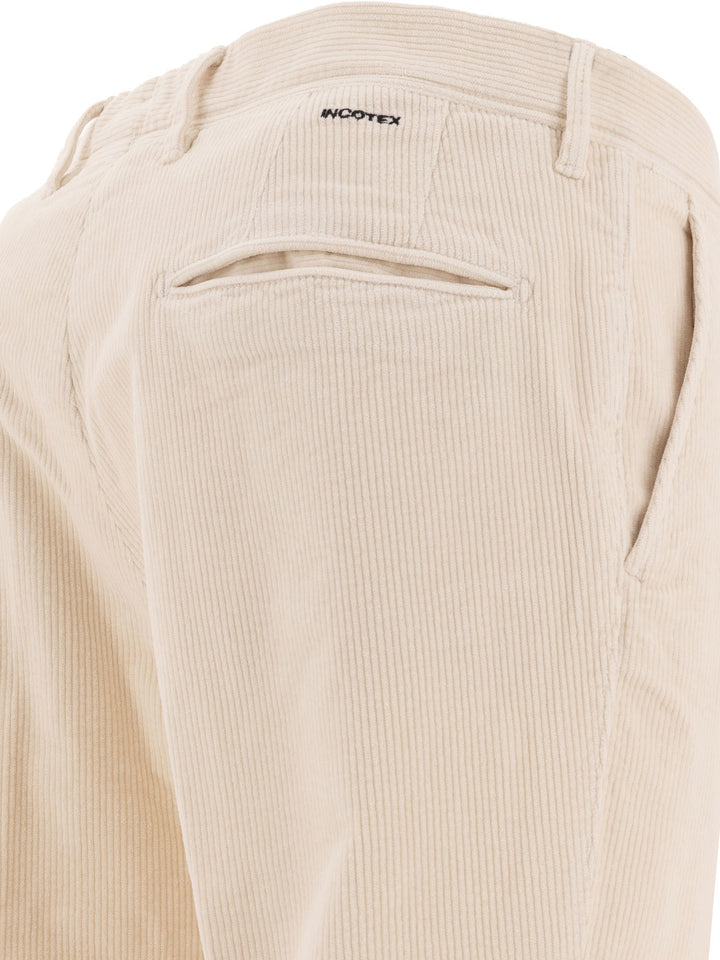 Corduroy Trousers White