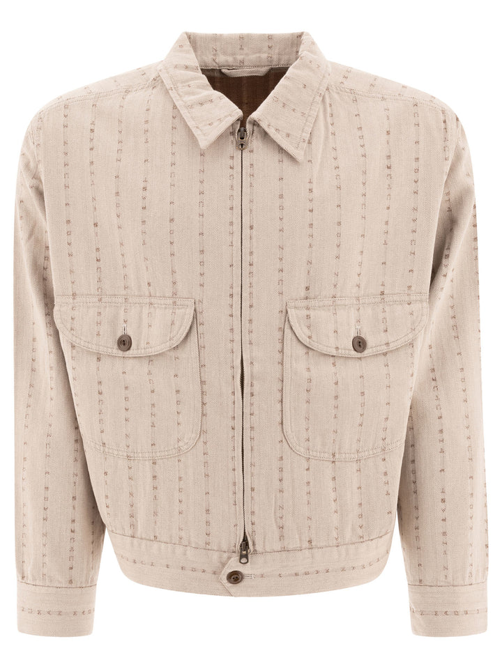 Herringbone Jackets Beige