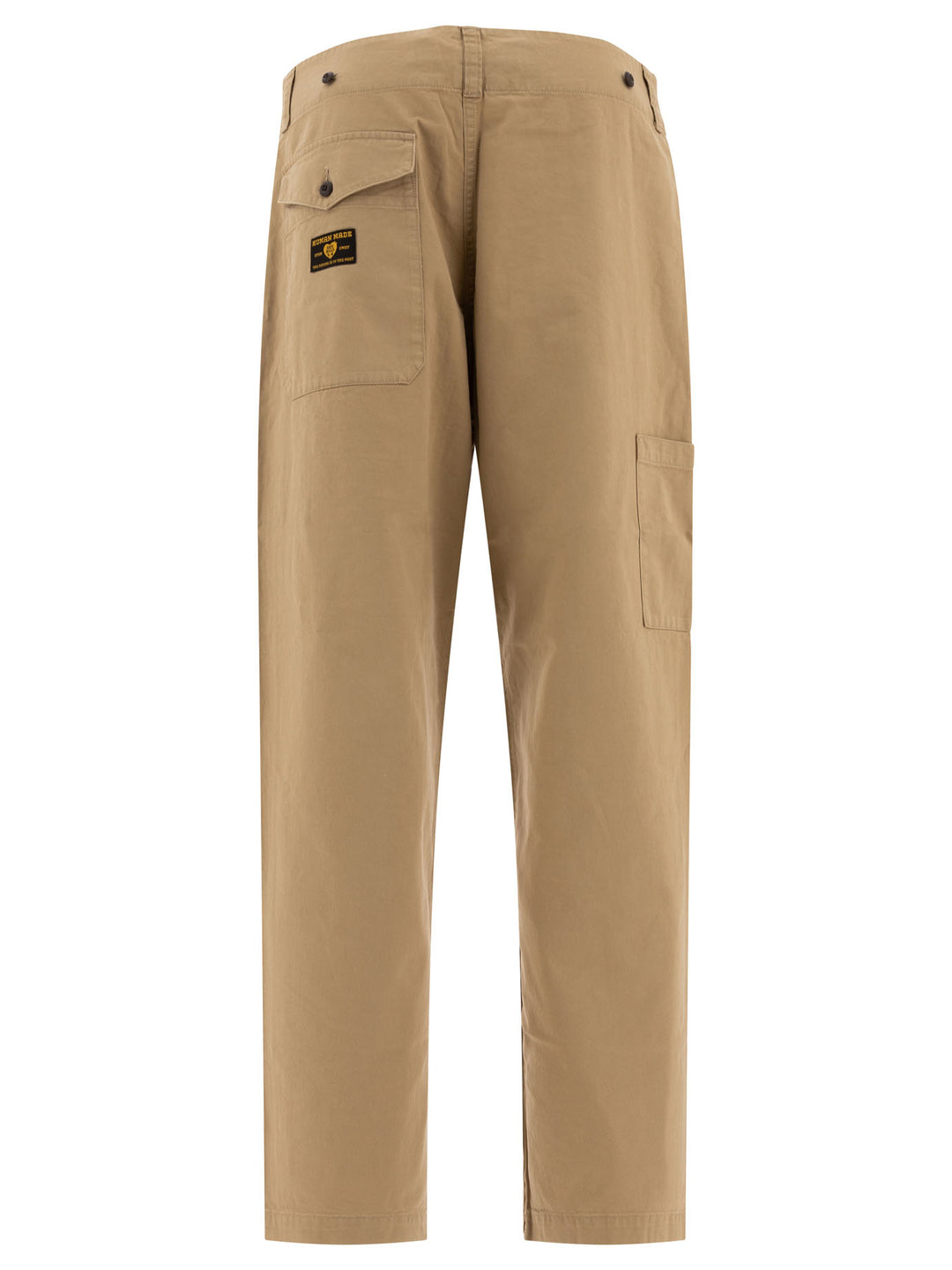 Straight-Leg Cargo Trousers Beige