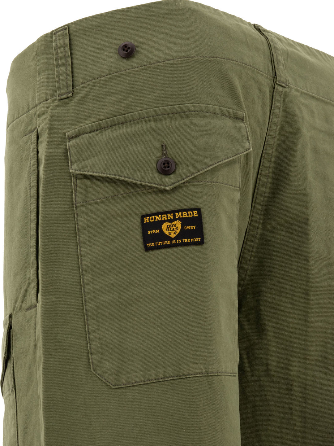 Straight-Leg Cargo Trousers Green