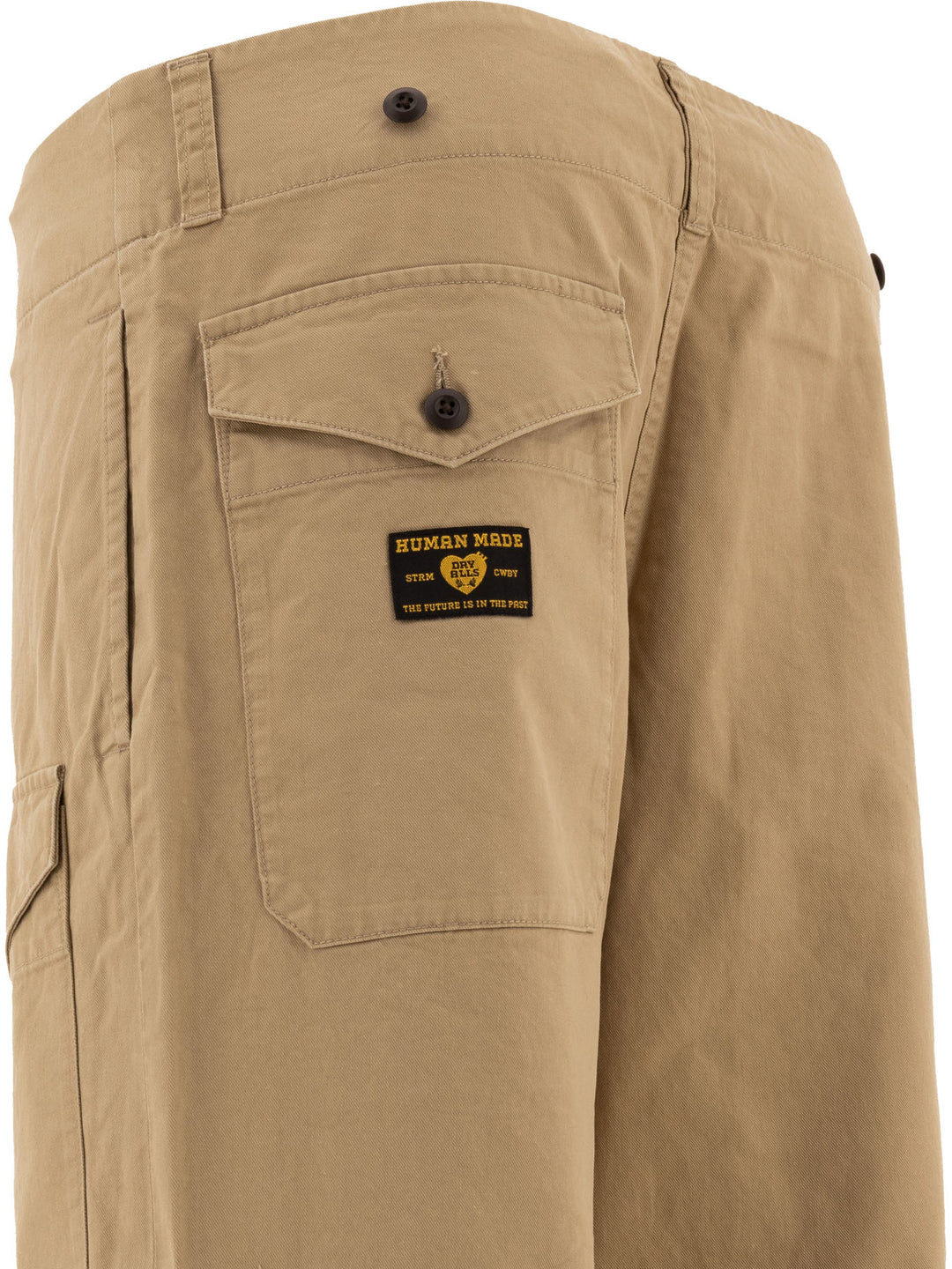 Straight-Leg Cargo Trousers Beige