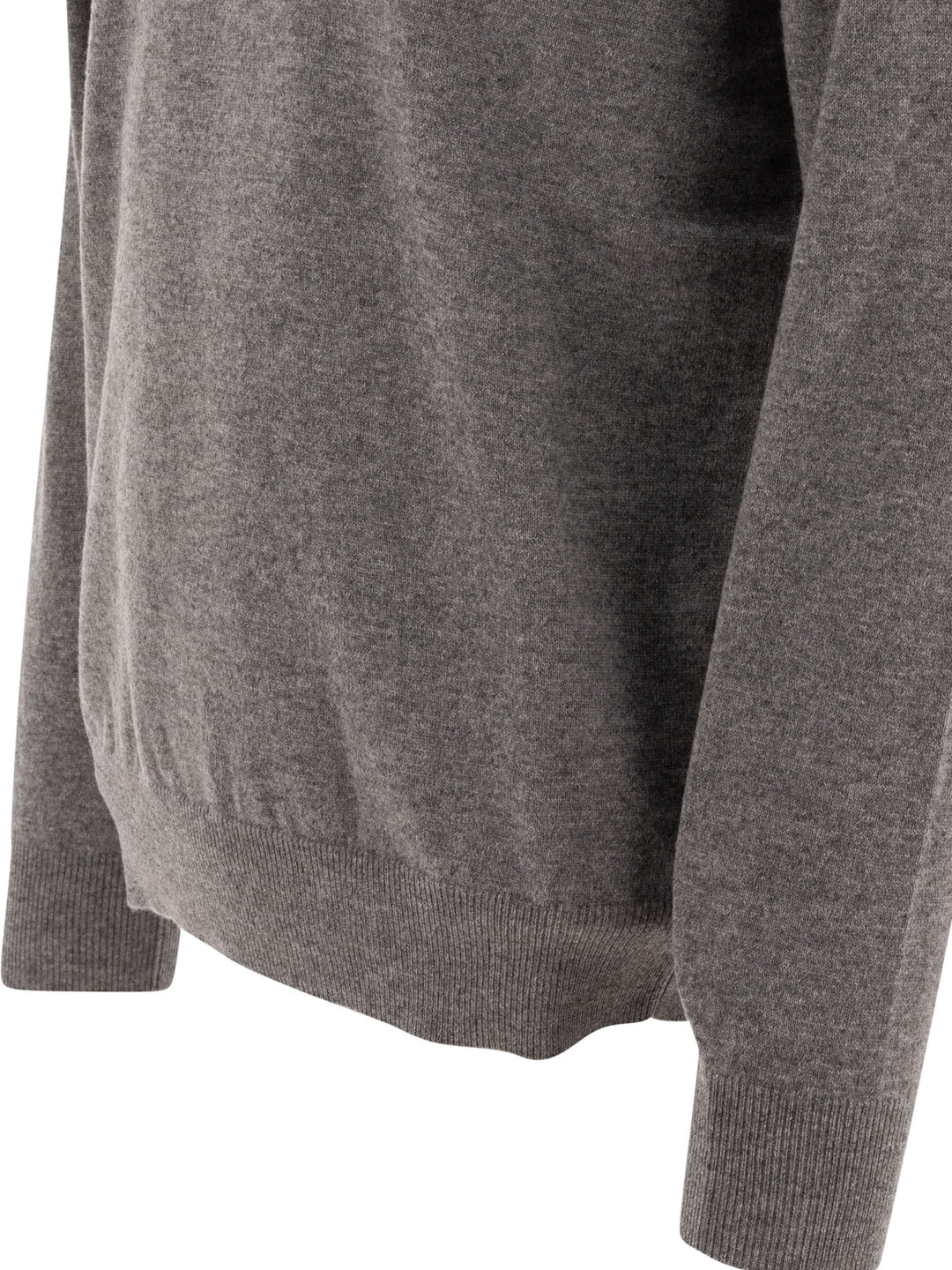 Cashmere Knit Sweater Polo Shirts Grey