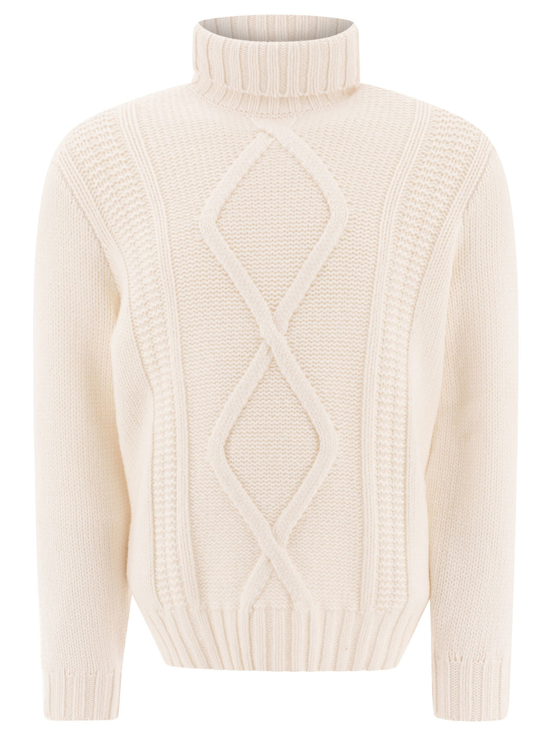 Turtleneck Sweater Knitwear White