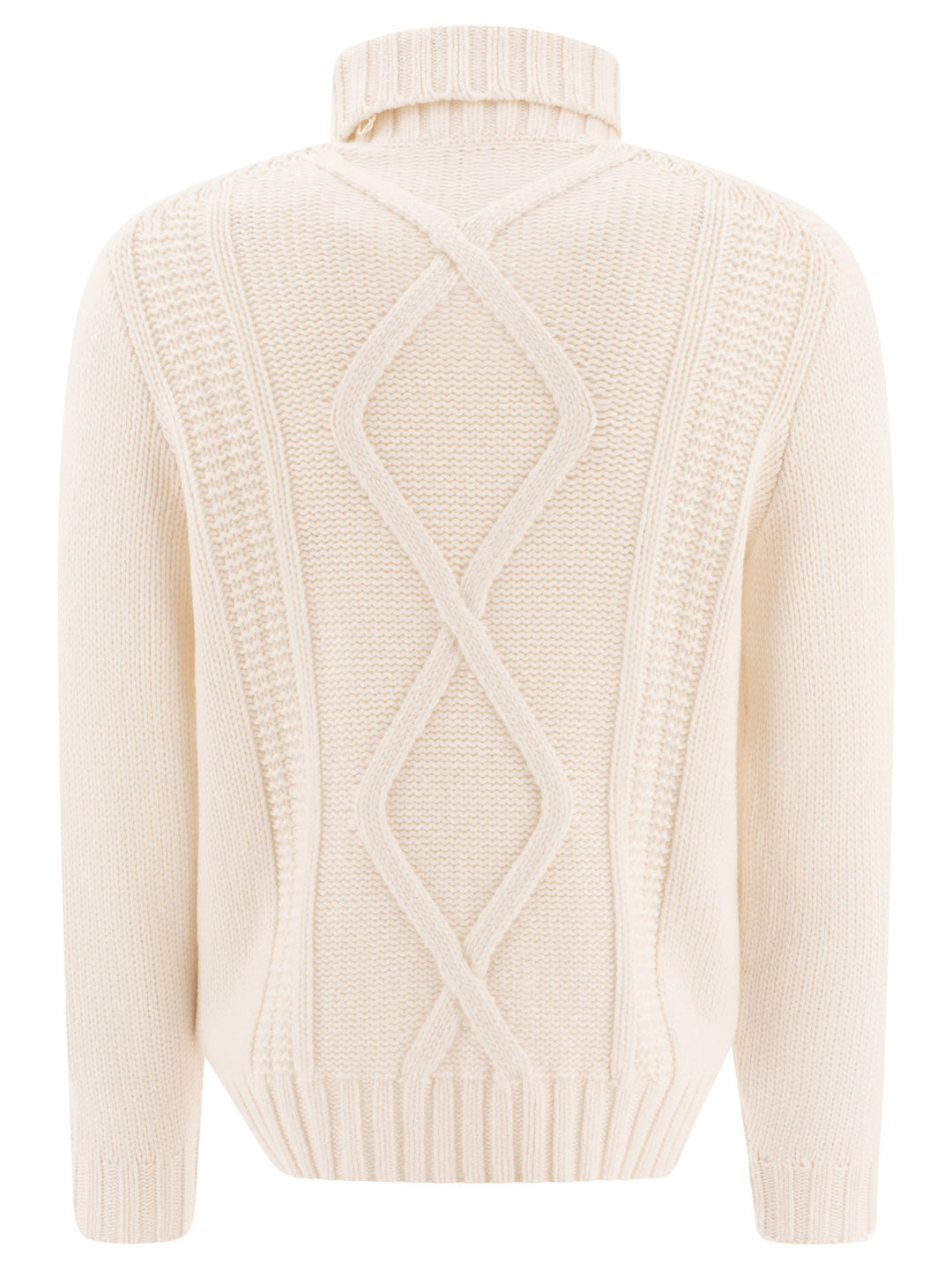 Turtleneck Sweater Knitwear White