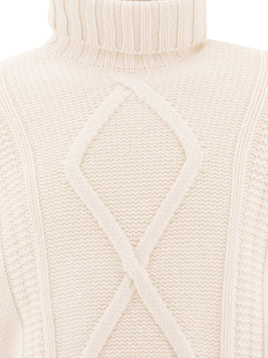 Turtleneck Sweater Knitwear White