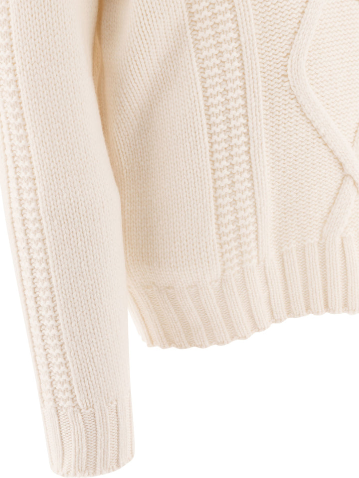 Turtleneck Sweater Knitwear White