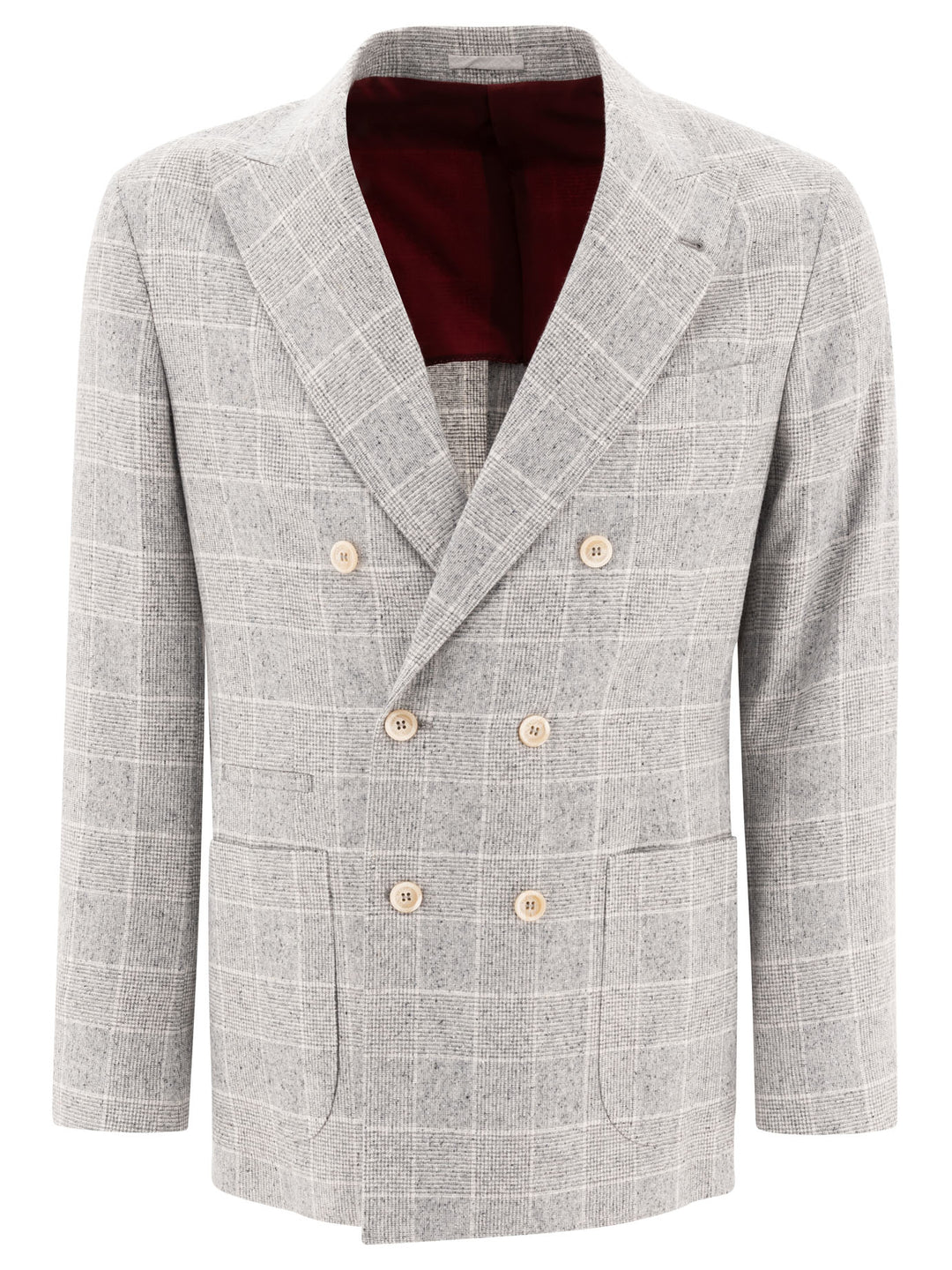 Deconstructed Prince Of Wales Blazer Jackets Grey