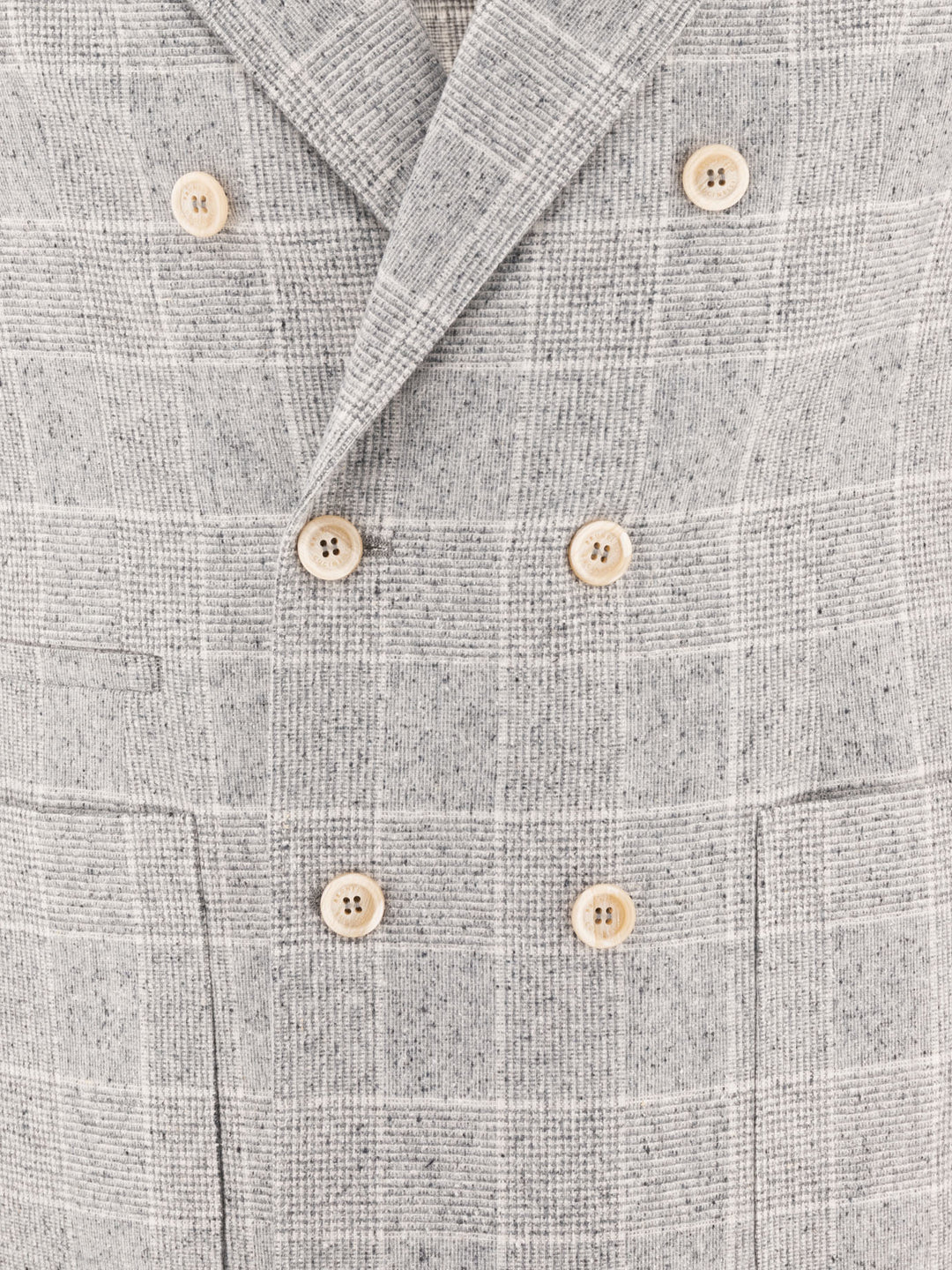 Deconstructed Prince Of Wales Blazer Jackets Grey