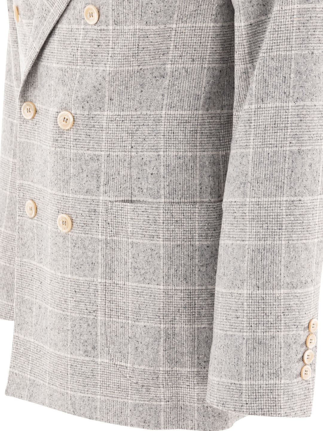 Deconstructed Prince Of Wales Blazer Jackets Grey