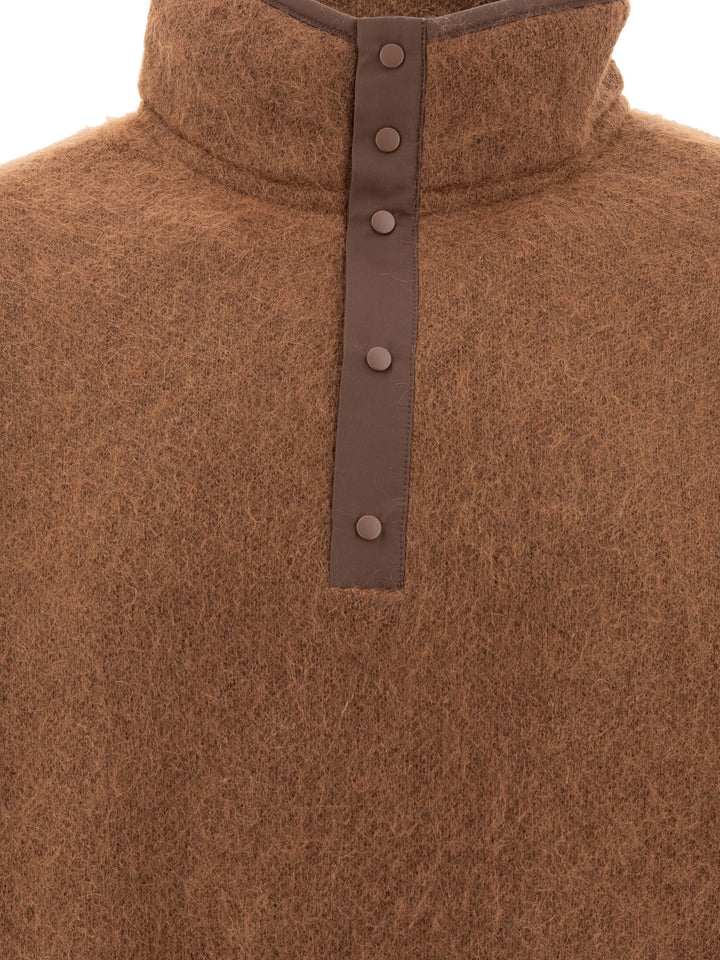 Mohair Sweater Knitwear Brown